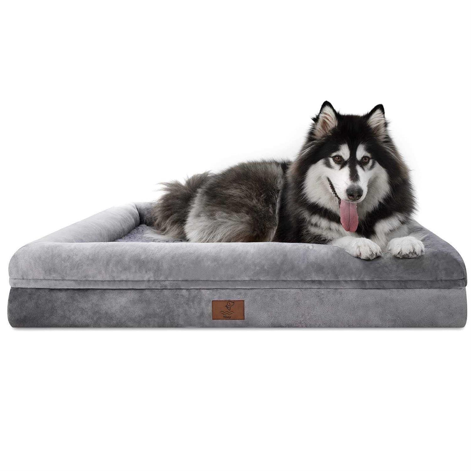 Yiruka Dog Bed Orthopedic Washable Dog Bed with Removable Cover - Pet Supplies online store