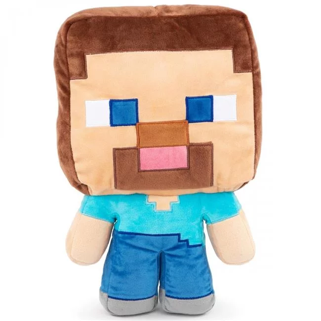 Minecraft Steve Plush Stuffed Pillow Buddy, Gaming Bedding