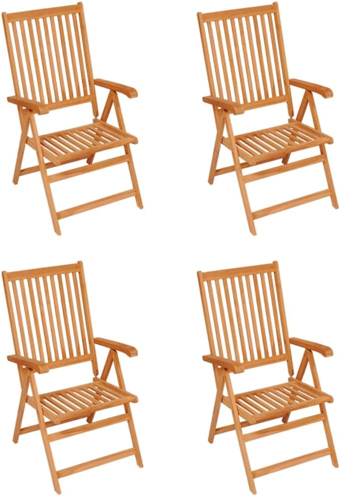 Patio Chairs 4 pcs with Taupe Cushions Solid Teak Wood,Furniture,Outdoor Furniture,Outdoor Seating,Outdoor Chairs,Taupe,30.34kg/66.748ib