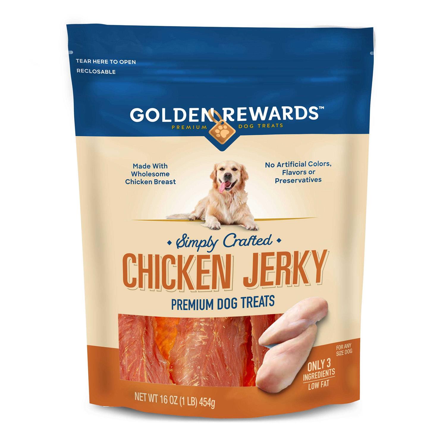 Golden Rewards Chicken Jerky Premium Dog Treats - Pet Supplies online store