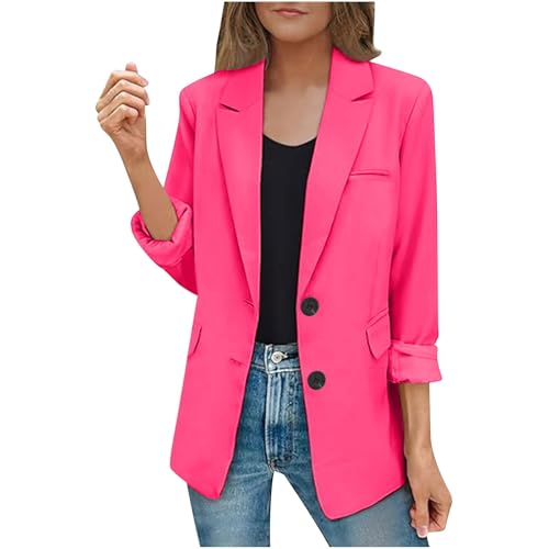 Womens Casual Blazer Fall Jacket Long Sleeve Open Front Suit Jackets Fashion Work Office Blazers Professional Clothes