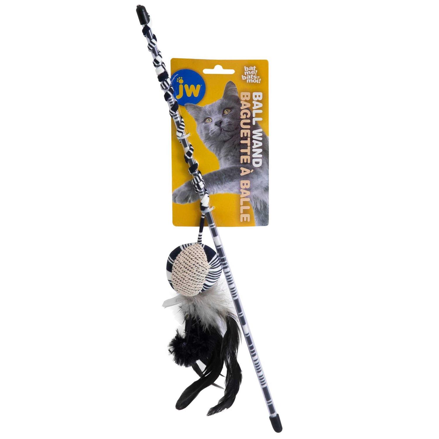 JW Pet Cataction Ball with Wand Cat Toy - Pet Supplies online store