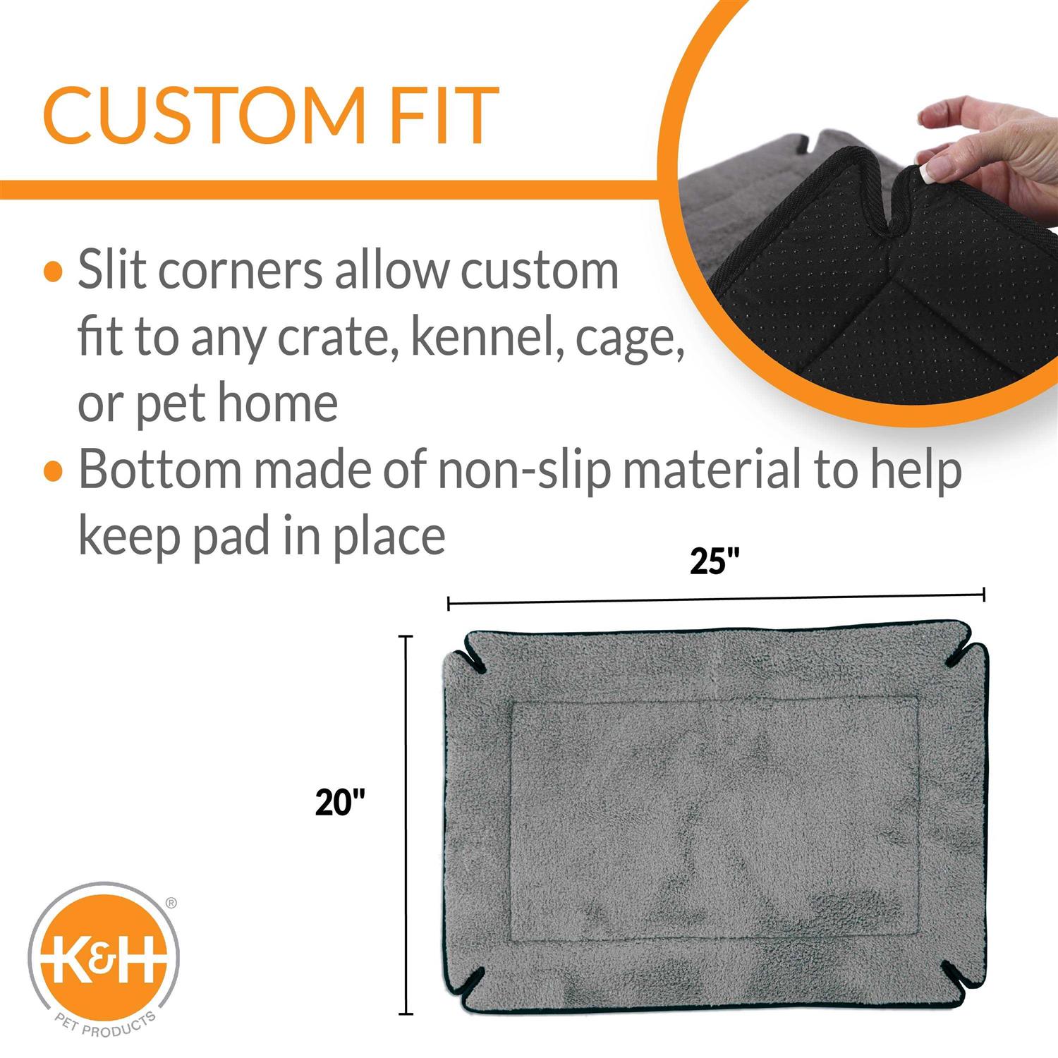 K&H Pet Products Memory Foam Crate Pad - Pet Supplies online store
