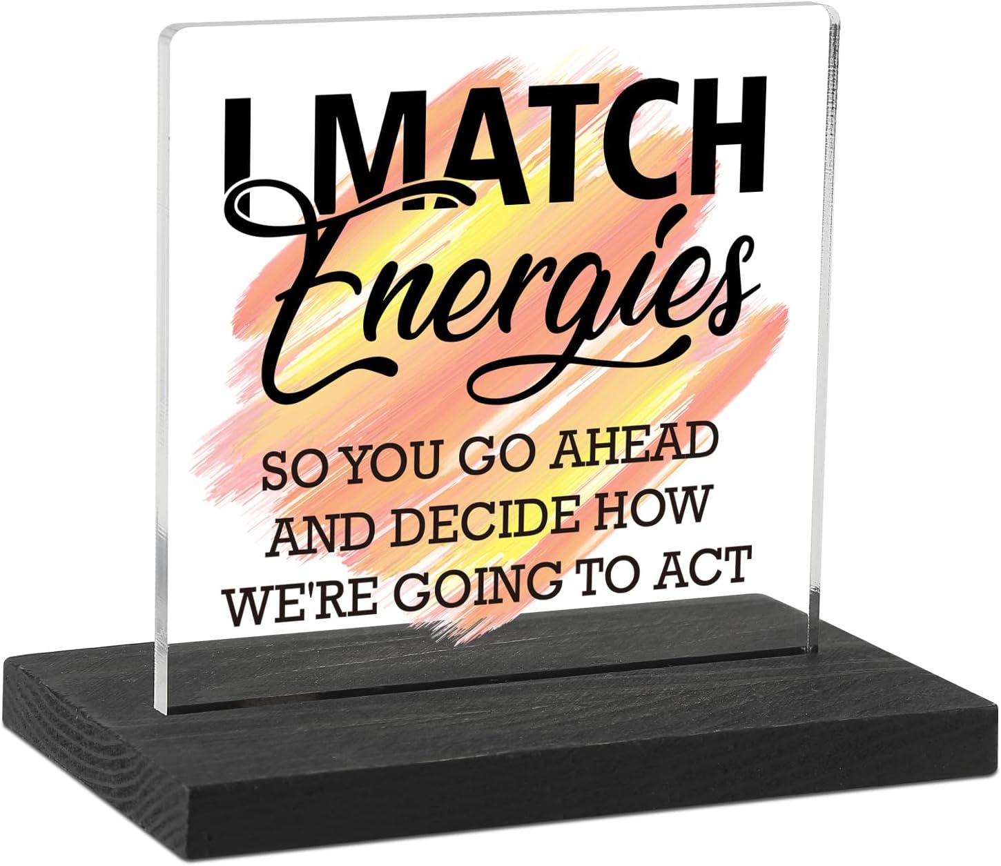 Motivational Home Office Decor Sign for Cubicle Decor or Desk Decorations, Farmhouse Decorative Office Desk Accessories, Inspirational Gifts for Women Men, DSF112