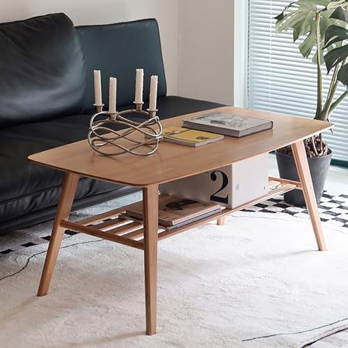 Coffee Table Square Coffee Tables Simple Modern Center Table for Living Room Home Office, for Storage and Display 2 Tier Sofa Table, for Living Room, Bedroom (Size : 50cm/20in)