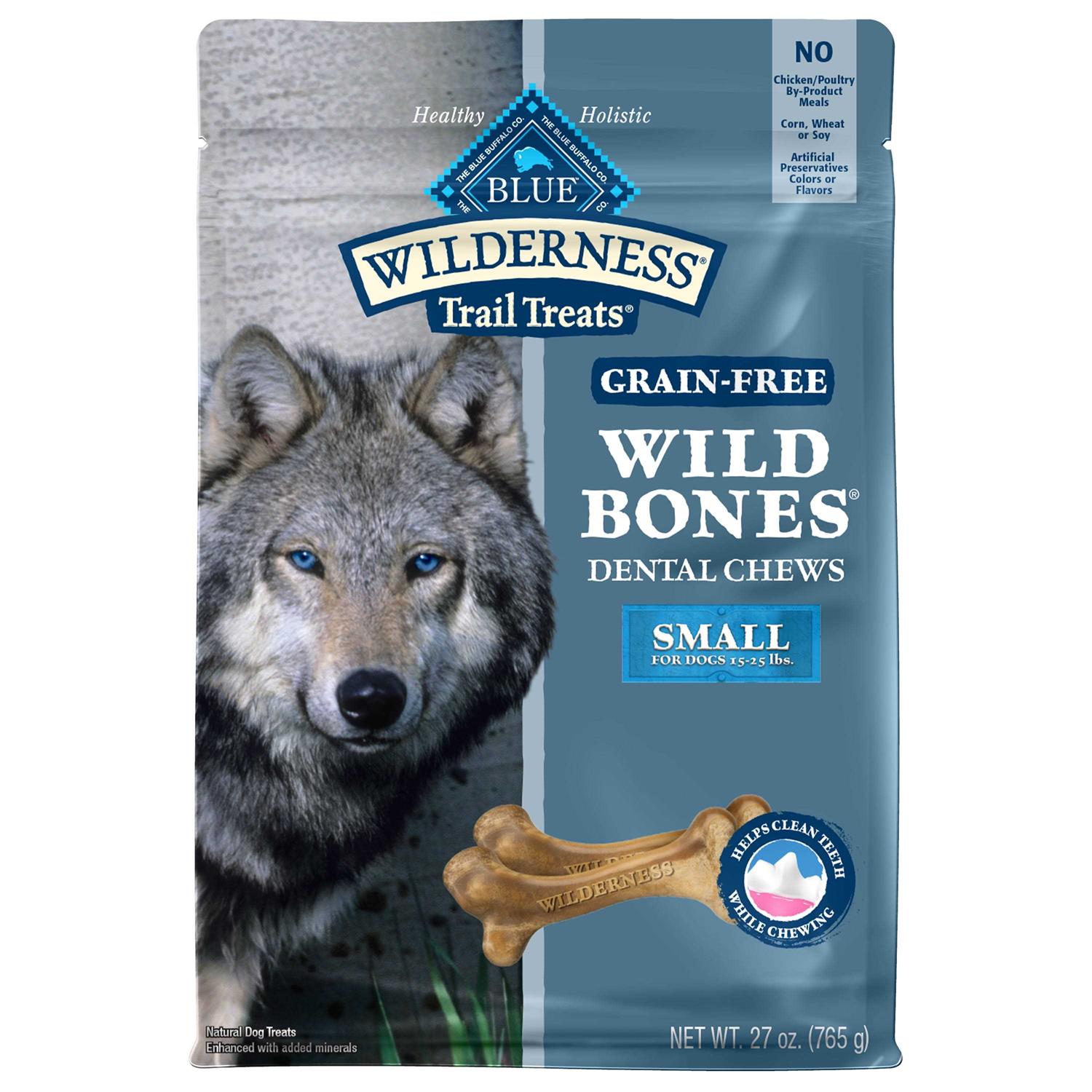 Blue Buffalo Wilderness Wild Bones Dental Dog Treats - Pet Supplies online store