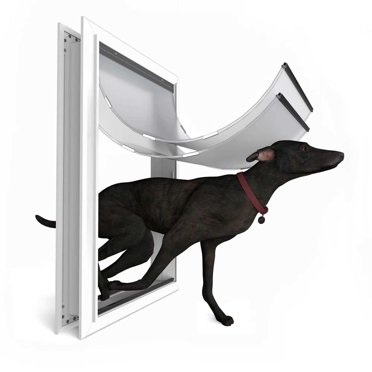 URSPET XL Dog Door for Exterior Doors Heavy Duty Aluminum Doggie Door, Extreme Weather Doggy Door, Giant Dog Door for Large and Extra Large Dogs Up - Pet Supplies online store