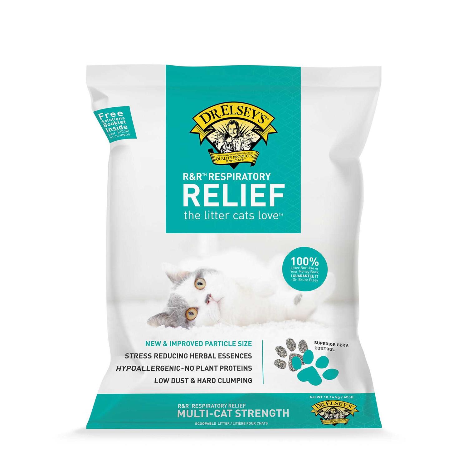 Dr. Elsey's R&R Stress-reducing Clumping Clay Cat Litter - Pet Supplies online store