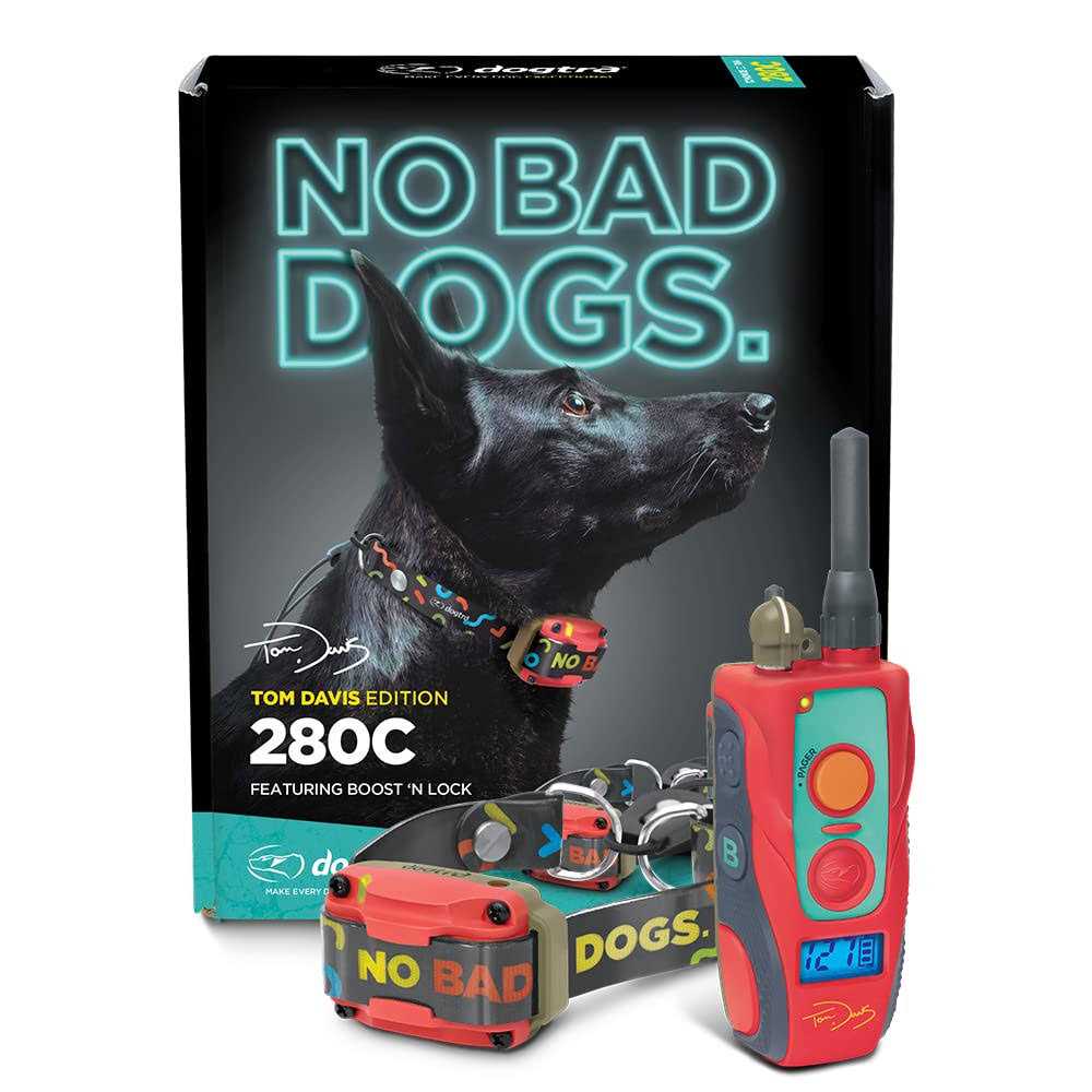 Dogtra Tom Davis 280C Remote Dog Training E-Collar Featuring Boost N' Bungee Waterproof 127-Level 1/2-Mile Range - Pet Supplies online store
