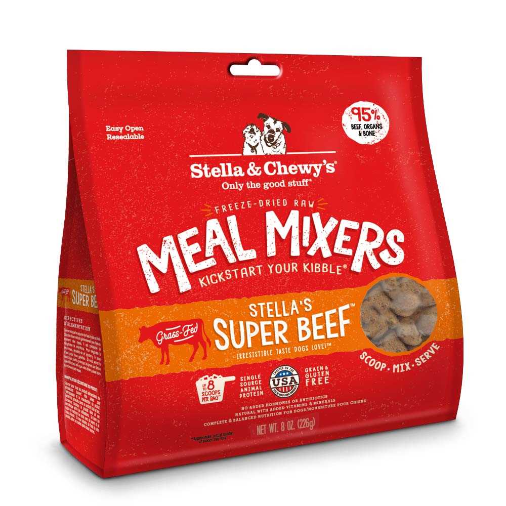 Stella & Chewy's Beef Mixers Freeze-Dried Dog Food Topper, 9-oz bag - Pet Supplies online store
