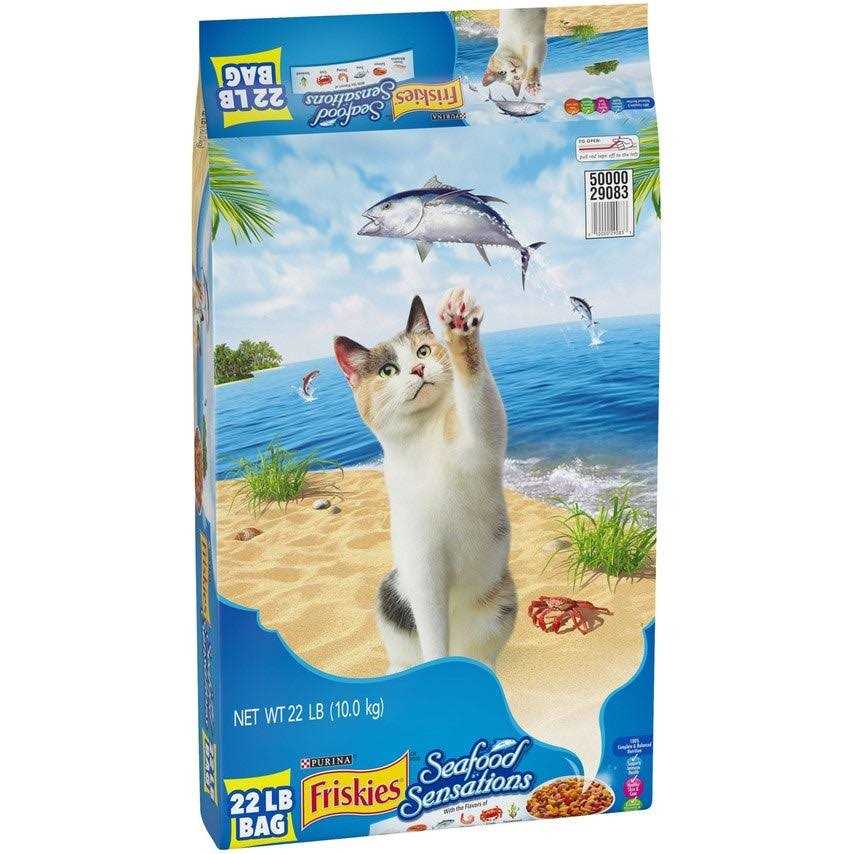 Friskies Seafood Sensations Dry Cat Food - Pet Supplies online store
