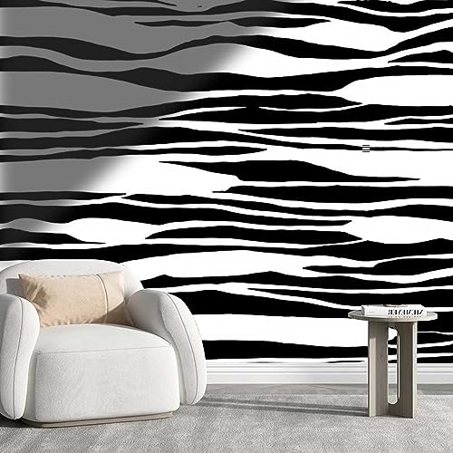 Cubicle Wallpaper for Fabric Walls Colorful Wall Sticker Zebra Modern Room Decor No Extra Glue Needed (W) 40