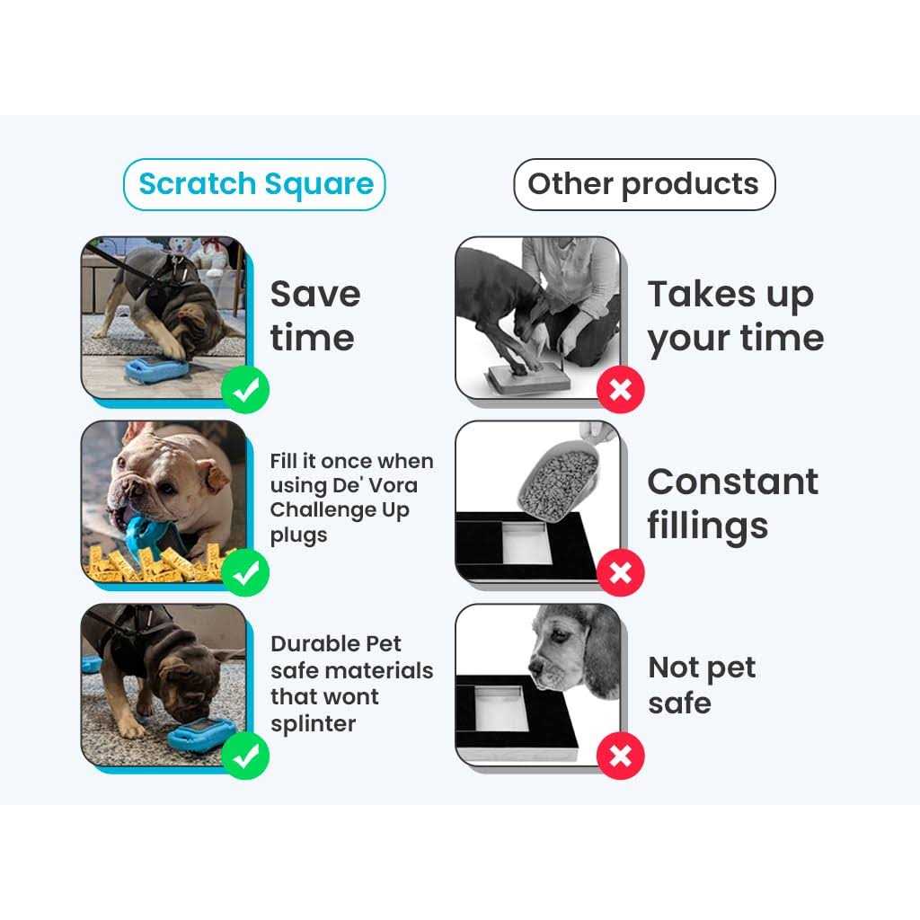 de' Vora Scratch Square Dog & Cat Grooming Toy - Pet Supplies online store