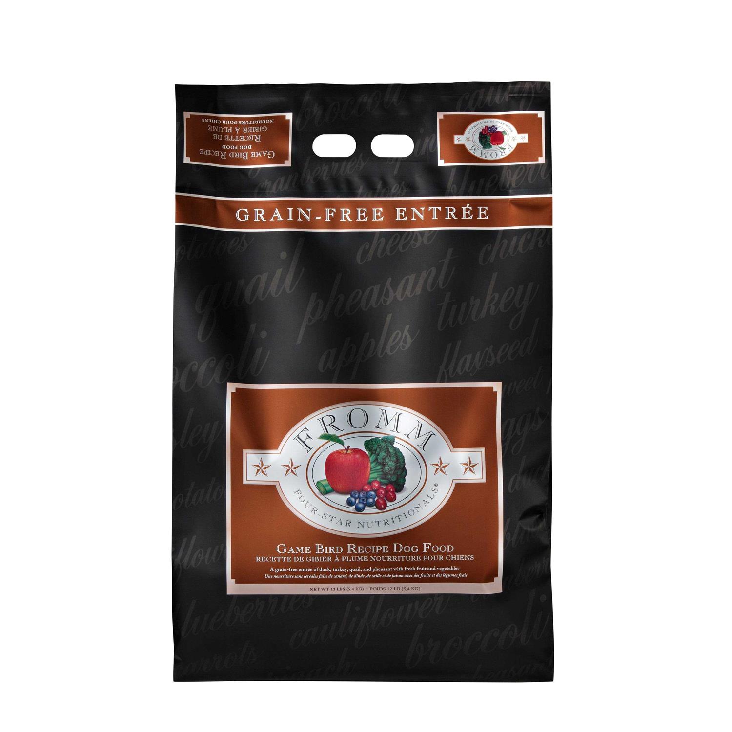 Fromm Four Star Dry Dog Food Game Bird Recipe - Pet Supplies online store