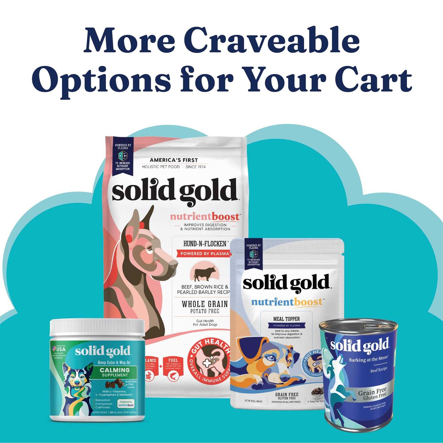 Solid Gold Beef Bone Broth with Turmeric Dog Food Topper - Pet Supplies online store