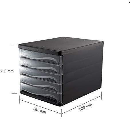 File Cabinets Cabinet Desktop File Data Office Storage Drawer Confidentiality Organizer High-Transparent Resin Pp Plastic 26.5x33.8x25cm (C1)
