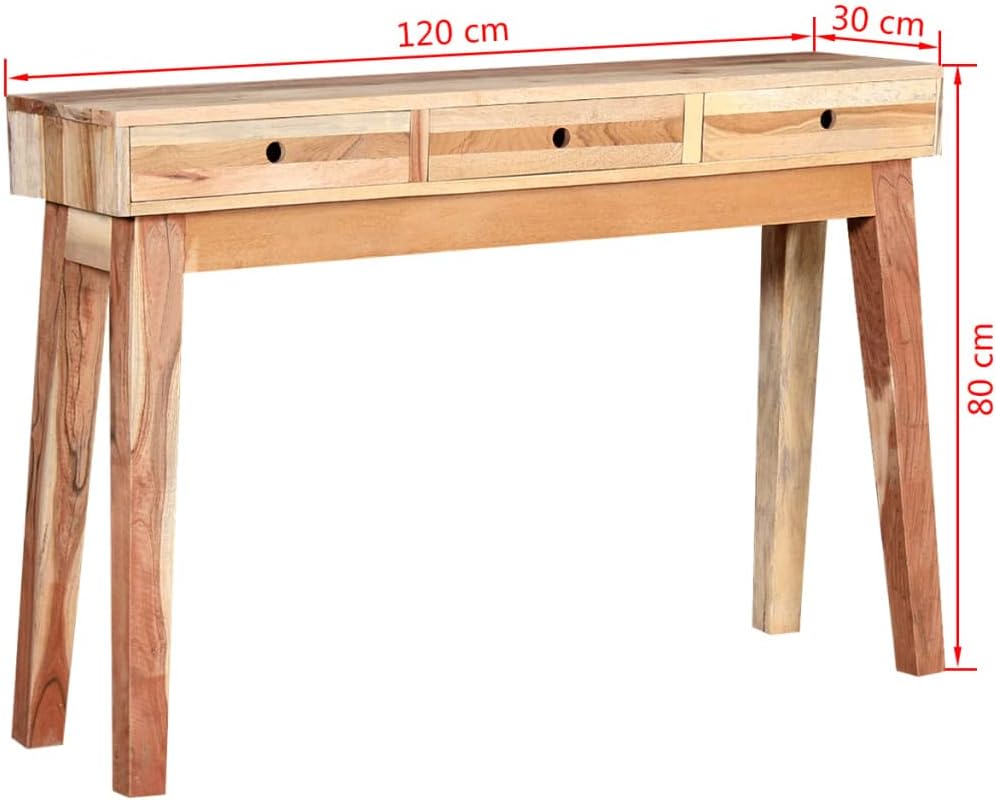 Console Table,Coffee Table,Entrance Table,Dressing Table,Hallway Table,Reading Table,Foyer Tables,Study Table,with 3 Drawers,for Living Rooms,College Dorm,Study,Solid Reclaimed Wood