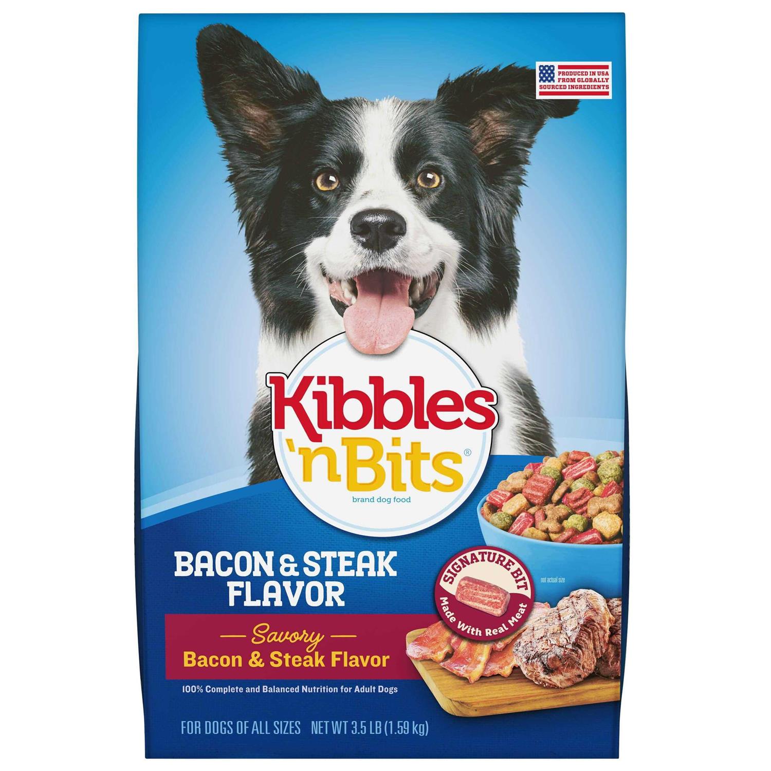 Kibbles 'n Bits Bacon & Steak Dry Dog Food - Pet Supplies online store