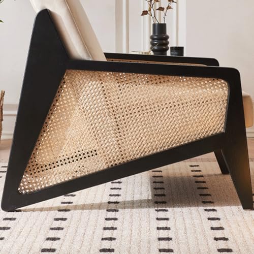 Sofa Chair Nordic Modern Rattan Single Sofa Chair for Home Living Room Simple Office Senior Bedroom Balcony Chair Living Room Sofa