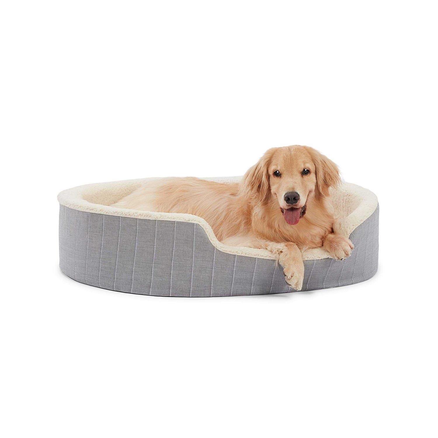 Top Paw Orthopedic Cuddler Striped Dog Bed - Pet Supplies online store