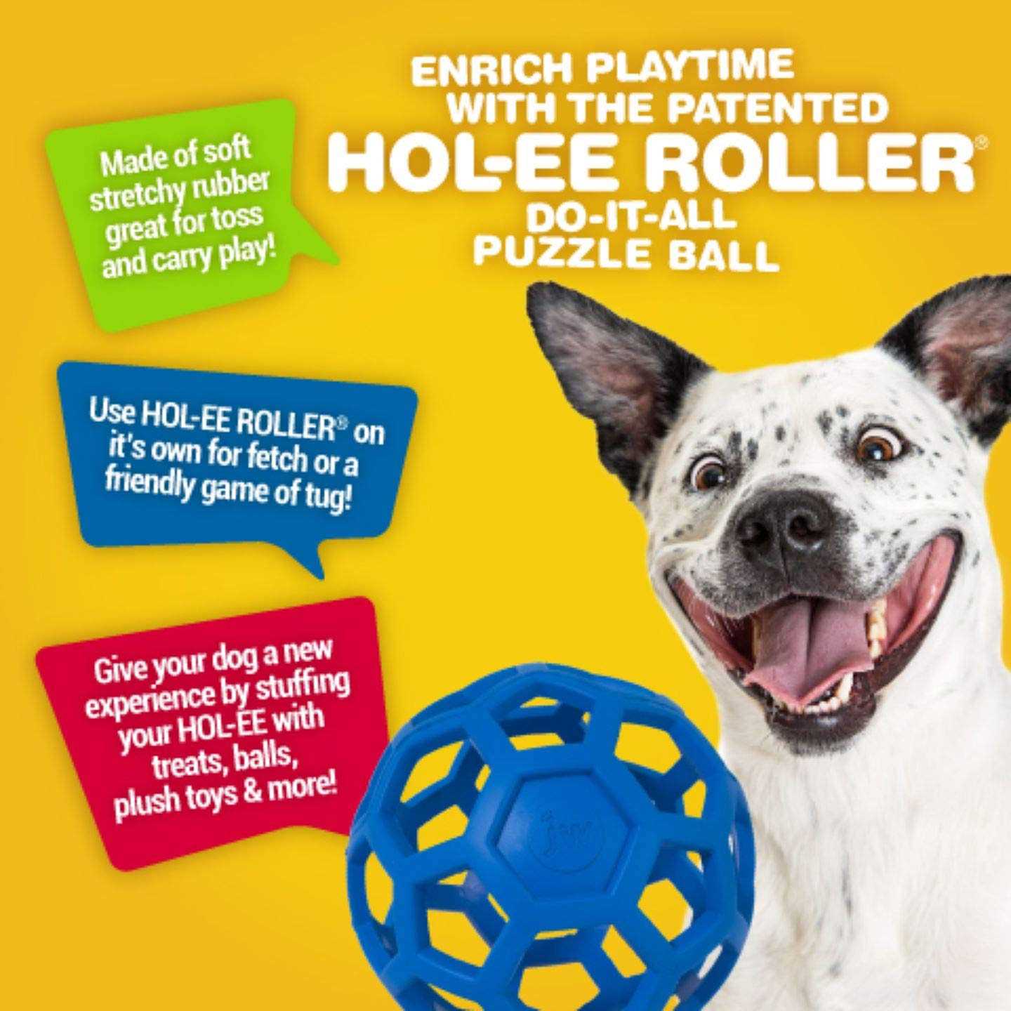JW Pet Hol-ee Roller Dog Toy Puzzle Ball - Pet Supplies online store