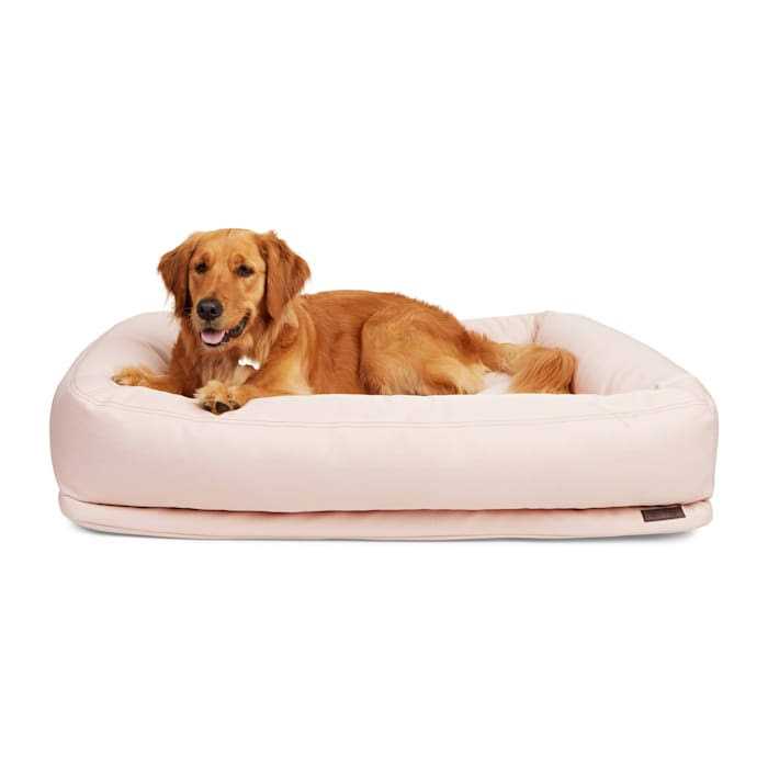 Reddy Durable Recycled Fabric Pink Dog Bed - Pet Supplies online store