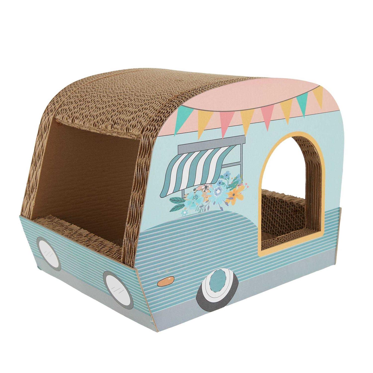 Whisker City Trailin' Off Trailer Corrugate Cat Scratcher - Pet Supplies online store