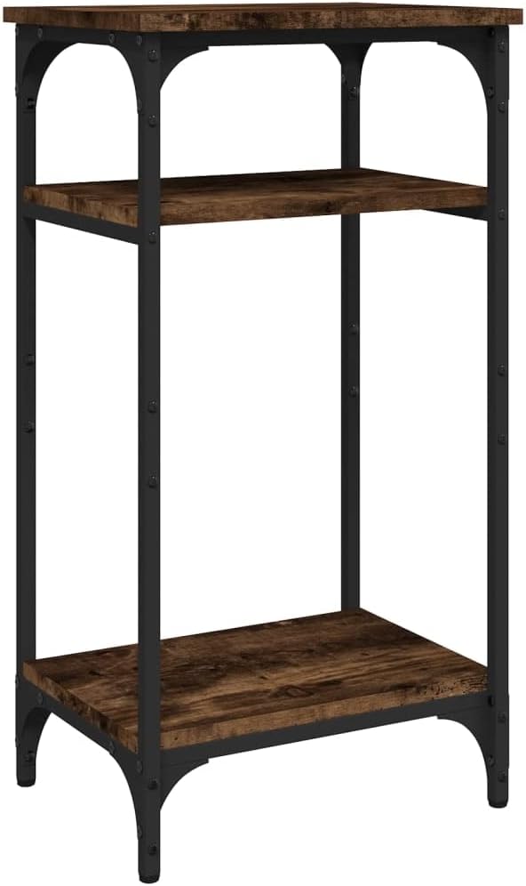 Sofa Table End Table Side Tables Living Room Tv Tray - Side Table Smoked Oak 15.7
