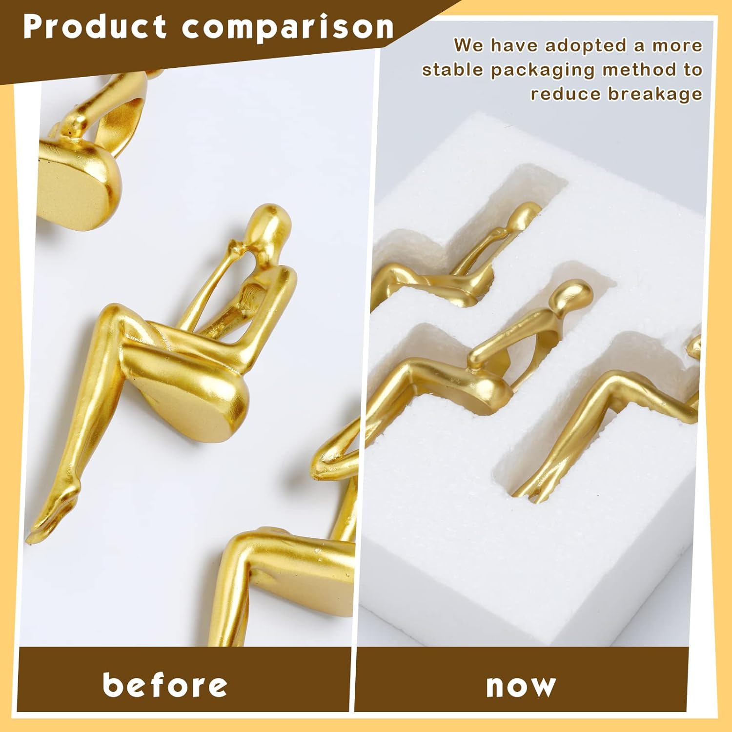 Modern Home Thinker Statue Decorative Bookshelf Figure Home Decoration Accent Bookshelf Accessories Cubicle Desk Sculpture Table Decoration Living Room Office Decoration 6 pieces