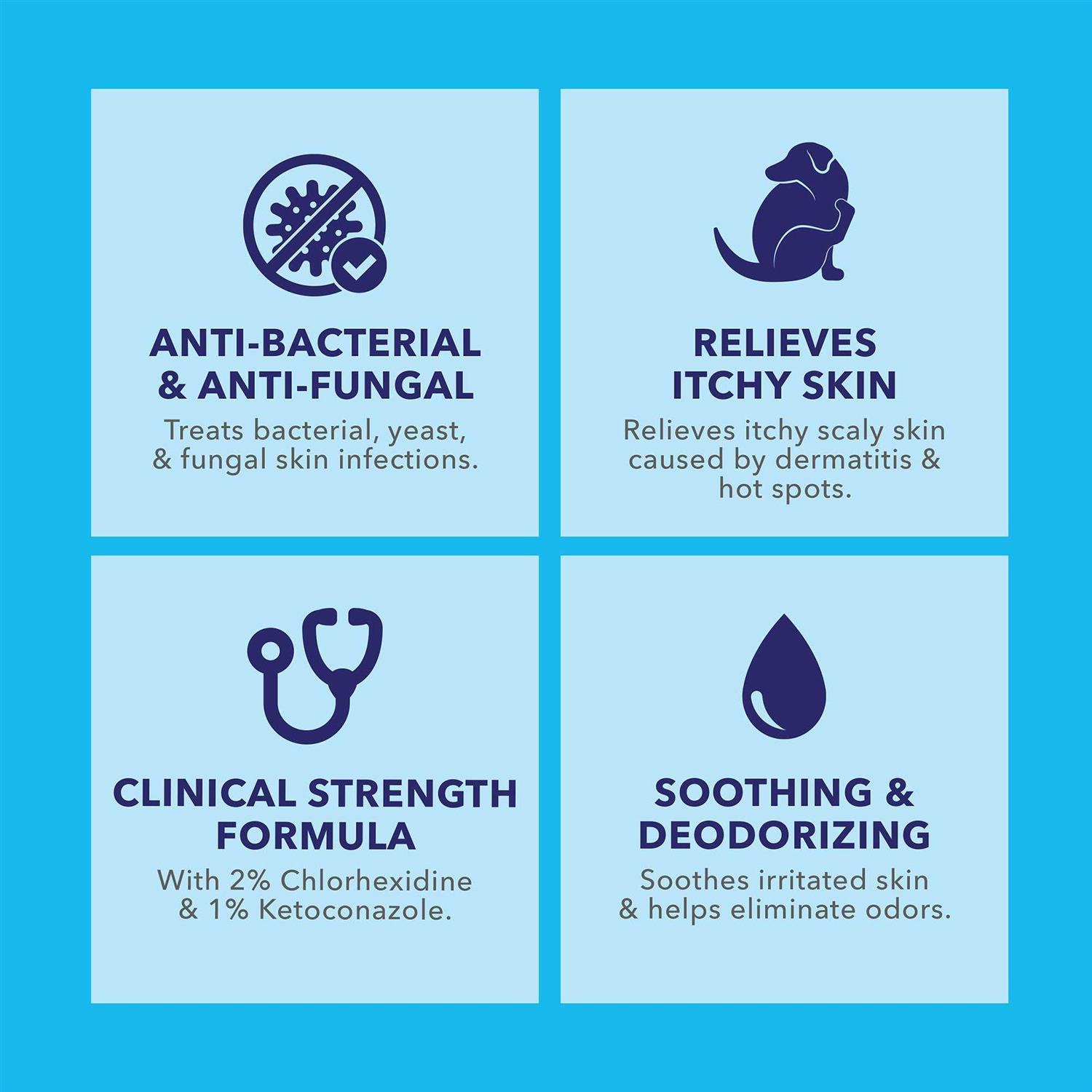 Dermabliss Anti-Bacterial & Anti-Fungal Wipes - Pet Supplies online store