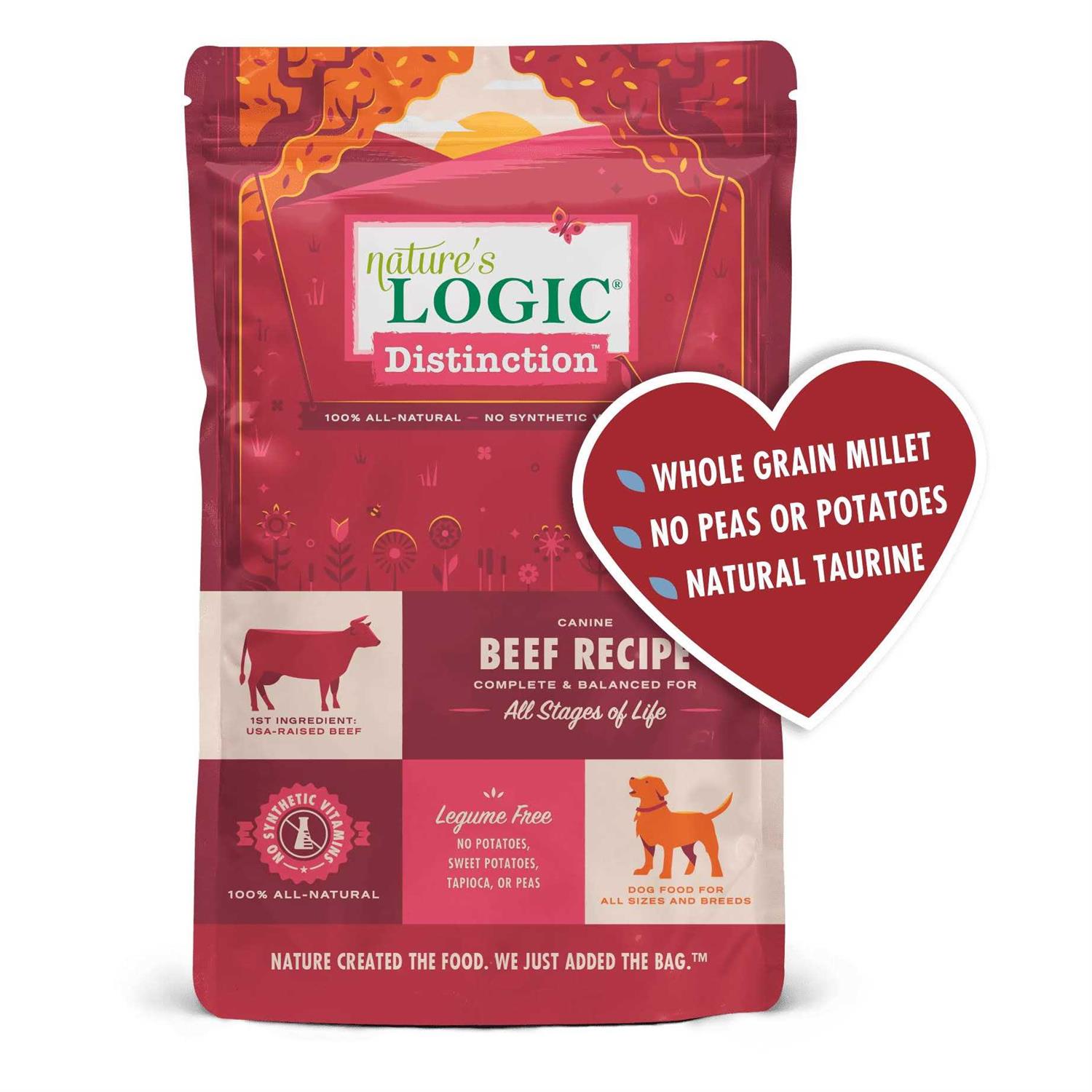 Nature's Logic Distinction Beef Recipe Dry Dog Food - Pet Supplies online store