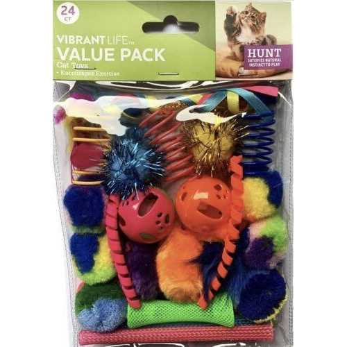 Vibrant Life 24 Piece Value Pack Cat Toys - Pet Supplies online store