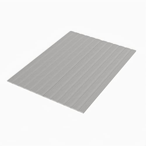 Mayton 0.75-Inch King & Full Mattress Support Wooden Bunkie Board/Bed Slats with Cover, Grey