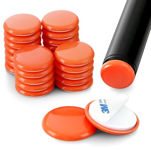 24 PCS 1 inch Furniture Sliders,3M Adhesive Chair Leg for Carpet & Hardwood Floors,Furniture Movers Sliders for Protect The Floor-Blue