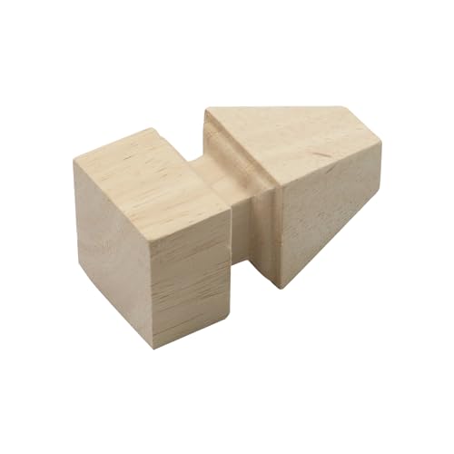 Wooden Furniture Legs,5.9 Inch Height Unfinished Wood Furniture Legs European Style Solid Wood Furniture Replacement Feet for Sofa Cabinet Wardrobe Table Couch Ottoman,Set of 4,Type-1