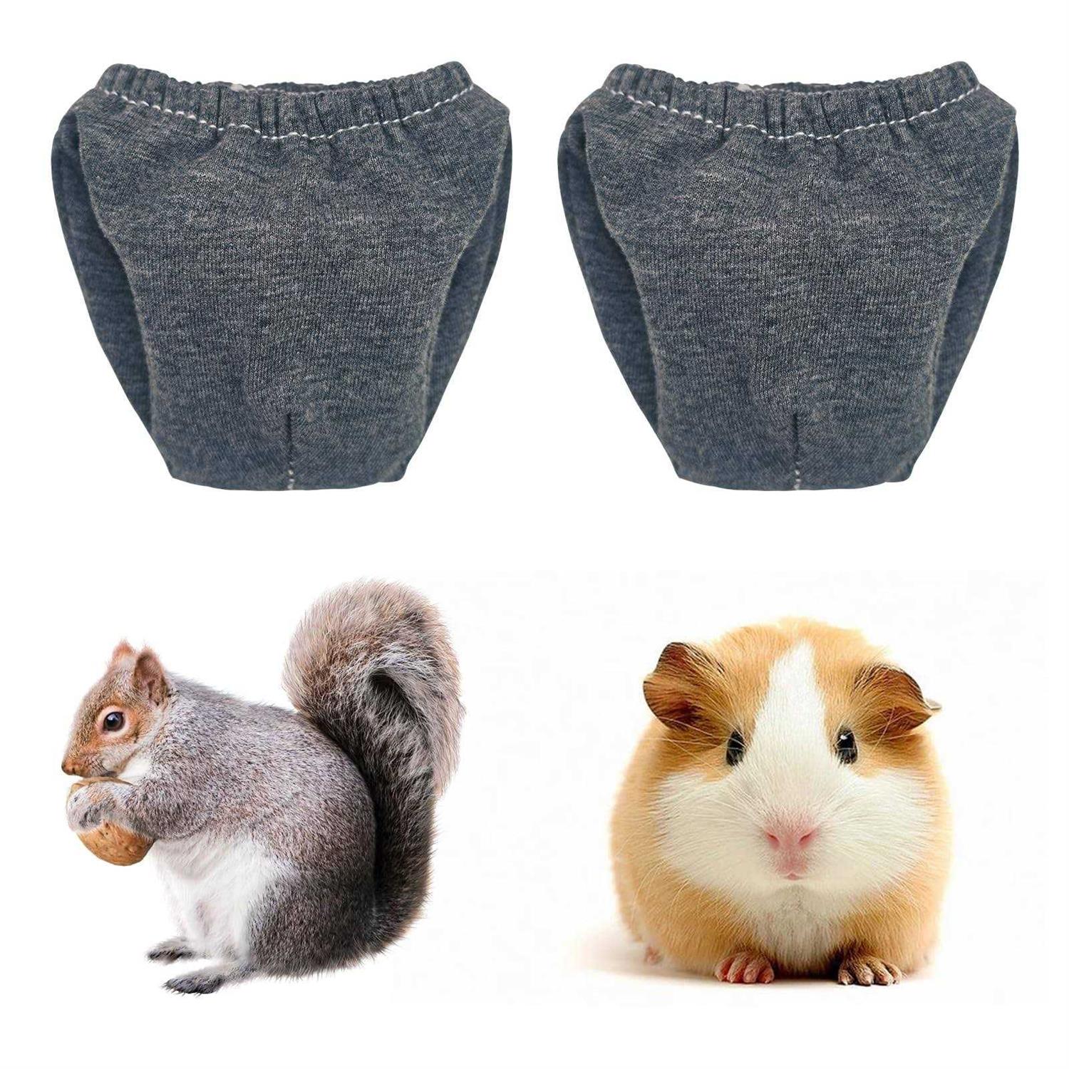 2PCS Small Pet Diapers,Guinea Pig Diapers,Reusable Squirrel Diapers,Washable,with Velcro,Specially Designed for Use on Pet Squirrels Small Medium - Pet Supplies online store