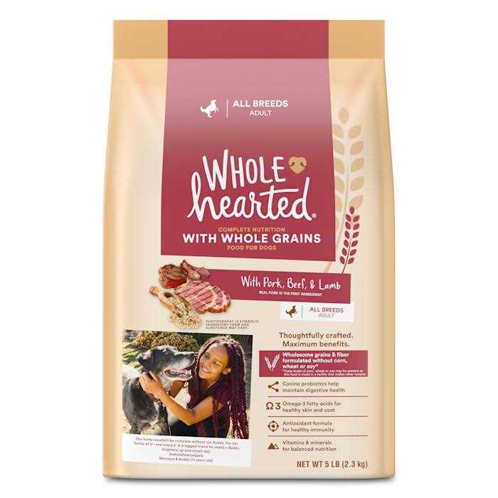 WholeHearted Whole Grains with Pork Beef & Lamb Dry Dog Food - Pet Supplies online store