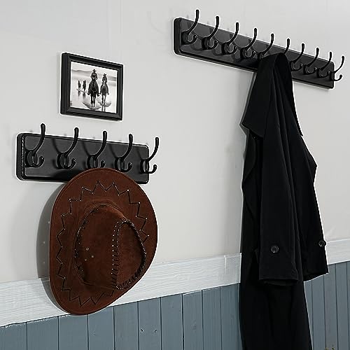 WEBI Coat Rack Wall Mount,10 Hooks,38 9/16