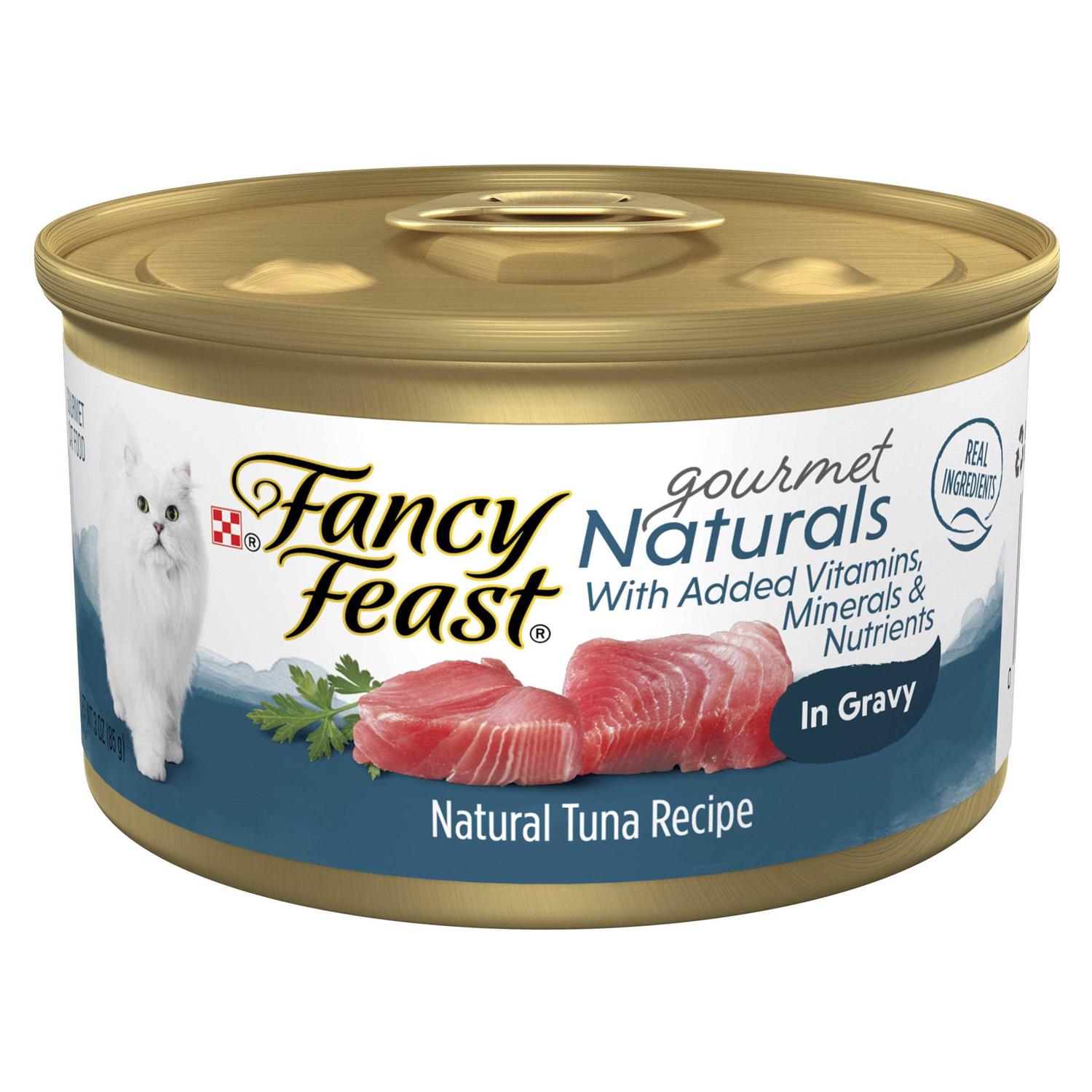 Fancy Feast Gourmet Naturals Tuna Recipe in Gravy Wet Cat Food - Pet Supplies online store