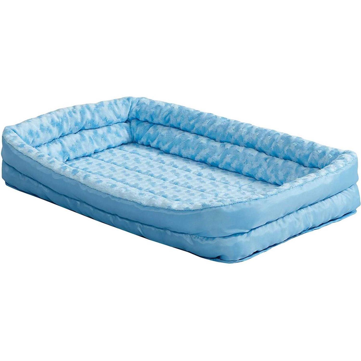 MidWest Double Bolster Pet Bed Blue - Pet Supplies online store