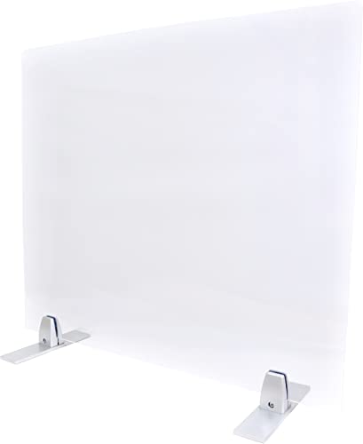 Plexiglass Table Top Sneeze Guard – Desk Divider for Students, Office, Transactions – Acrylic Shield | (24