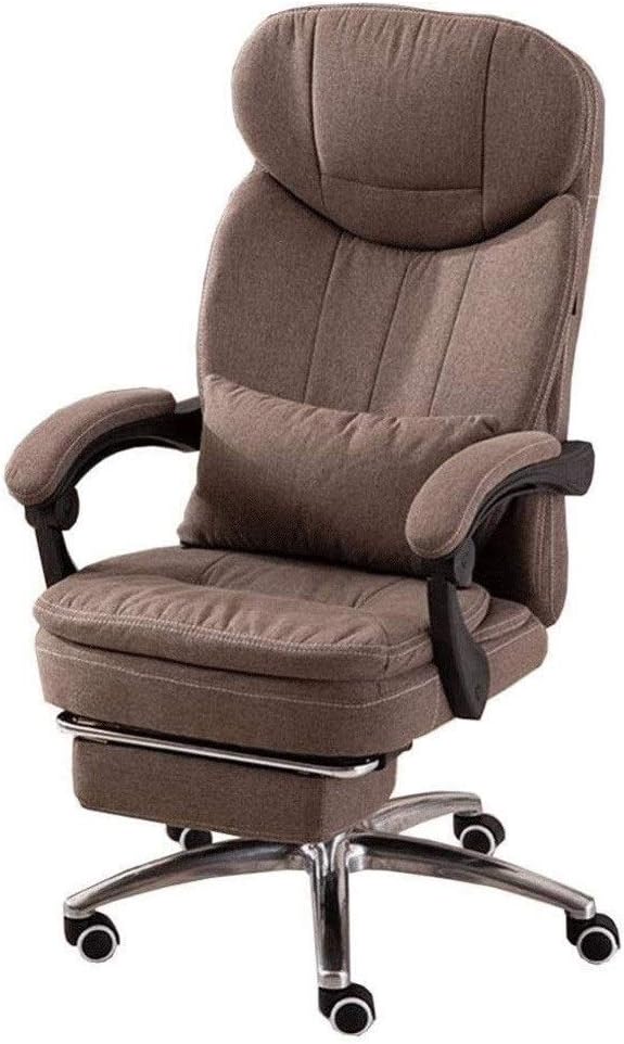 Reclining Office Chair - Executive Adjustable Rolling Swivel Chair Headrest with Retractable Footrest V Warm as ever to pursue happiness