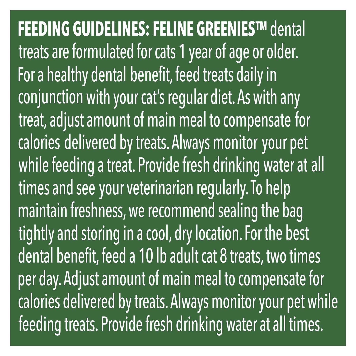 FELINE GREENIES Dental Cat Treats Flavor - Pet Supplies online store