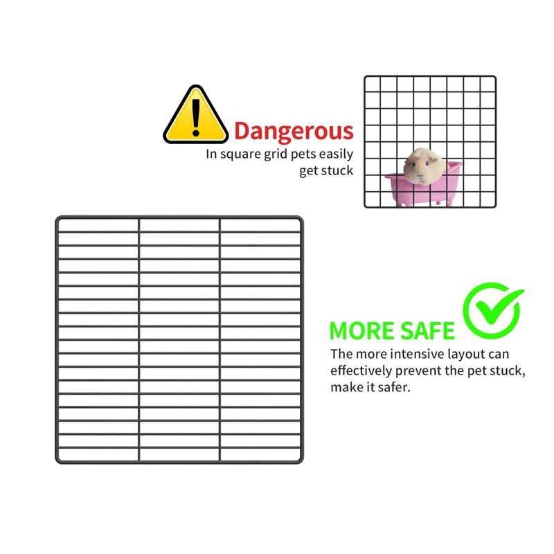 Eiiel Guinea Pig Cage,Indoor Habitat Cage with Waterproof Plastic Bottom,Playpen for Small Pet Bunny - Pet Supplies online store