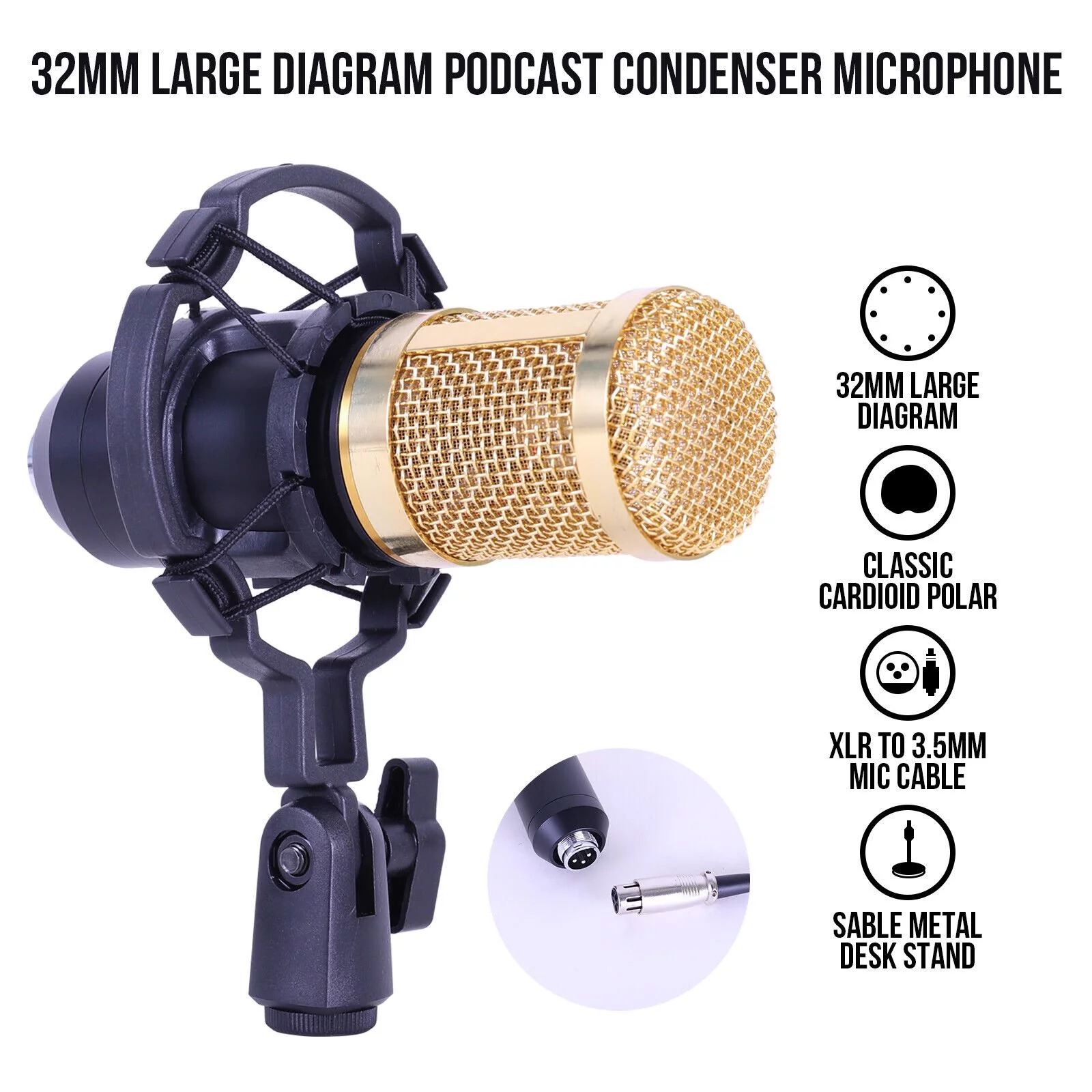 Condenser Microphone Bundle, BM-800 Podcast Microphone with Voice Changer, Podcast Equipment Bundle - Studio Equipment for Laptop Computer Vlog Living Broadcast Live Streaming YouTube TikTok
