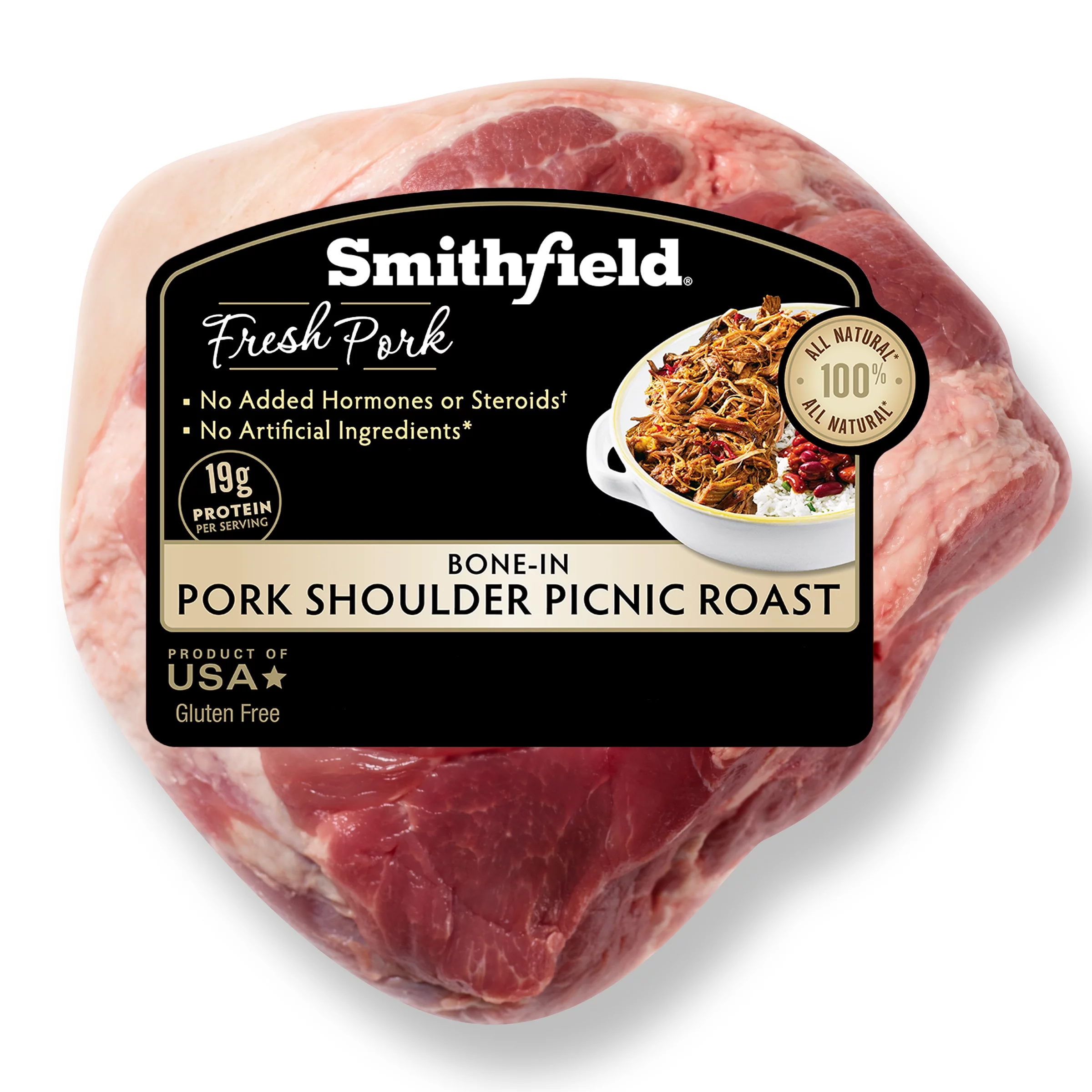 Smithfield, Fresh Pork Shoulder Picnic Roast Bone-in, Pork, 6.0-11.5lb (Fresh)