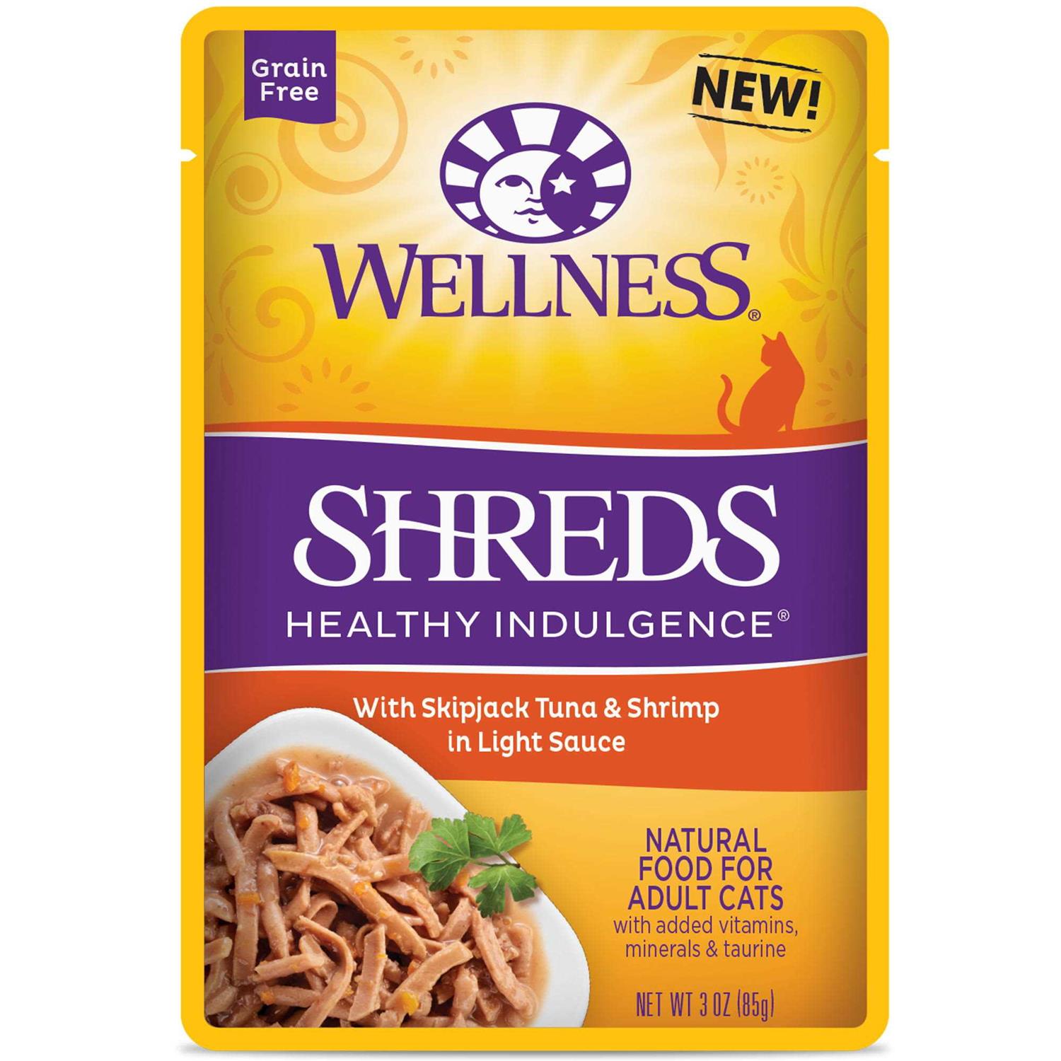 Wellness Healthy Indulgence Shreds Grain Free Wet Cat Food - Pet Supplies online store