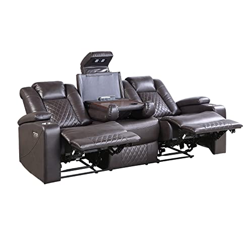 Lexicon Elodie 3-Piece Power Reclining Living Room Set, Brown