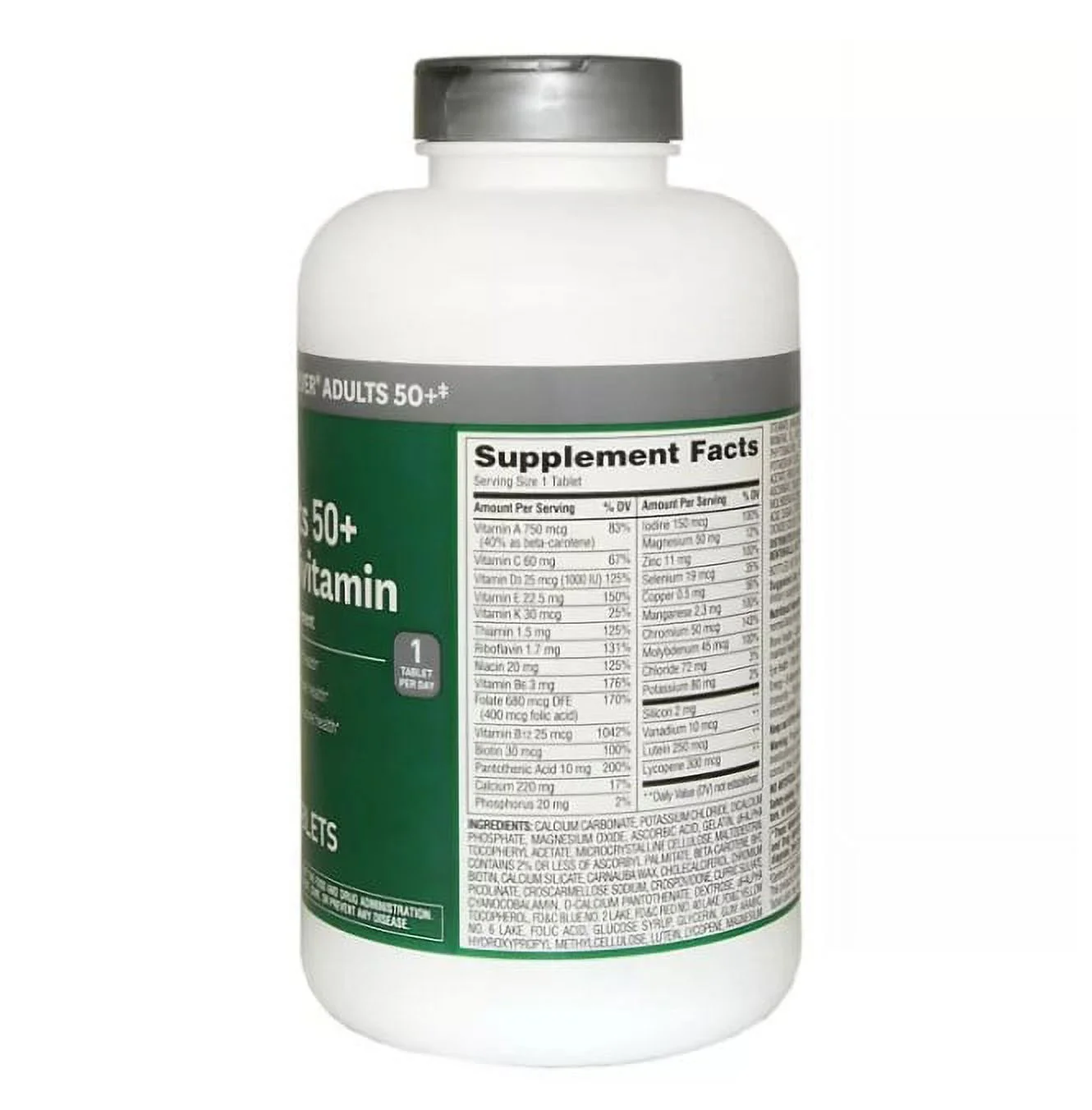 Adults 50+ Multivitamin (400 ct.) Supports: Heart , Immune , Eye And Bone Health