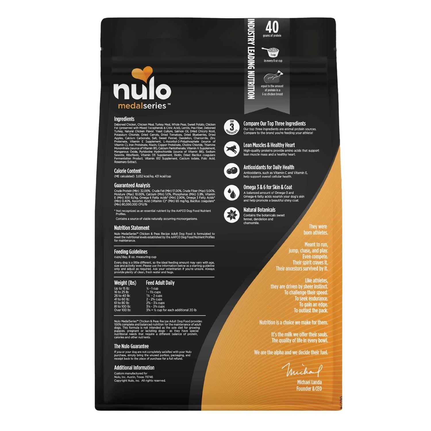 Nulo MedalSeries Adult Dry Dog Food - Pet Supplies online store